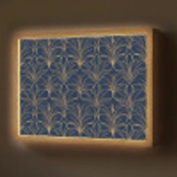 Deco - Waaier - Blauw Light Box met batterij (Wandlamp) middel 907 -z3d_website