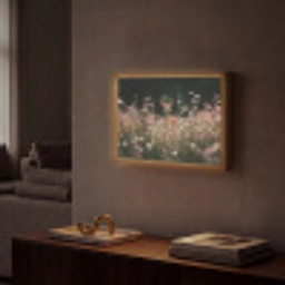 Hert - Wilde bloemen - Bos Light Box met batterij (Wandlamp) middel -sfeer1