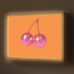 Discoballen - Kers - Spiegels - Roze Light Box met batterij (Wandlamp) middel -z3d_website