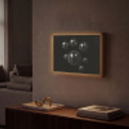 Discoballen - Minimalistisch - Zwart Light Box met batterij (Wandlamp) middel -sfeer1