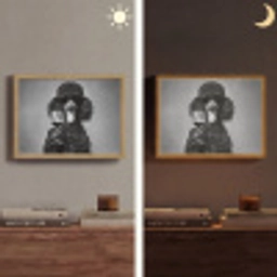 Hond - Krullen - Zonnebril - Wijn Light Box met batterij (Wandlamp) middel -sfeer3