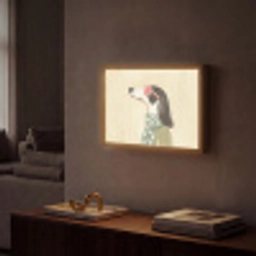 Hond - Zonnebril - Sjaal Light Box met batterij (Wandlamp) middel -sfeer1