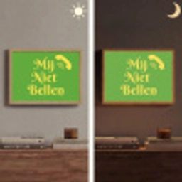 Mij niet bellen - Telefoon - Groen Light Box met batterij (Wandlamp) middel -sfeer3