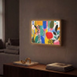Stippen - Vormen - Modern - Kleuren Light Box met batterij (Wandlamp) middel -sfeer1