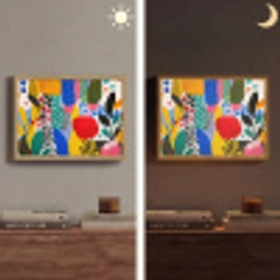 Stippen - Vormen - Modern - Kleuren Light Box met batterij (Wandlamp) middel -sfeer3
