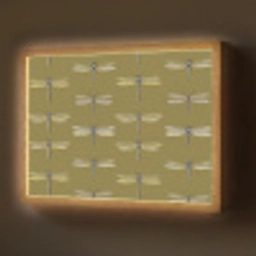 Libellen - Patroon - Groen Light Box met batterij (Wandlamp) middel 907 -z3d_website
