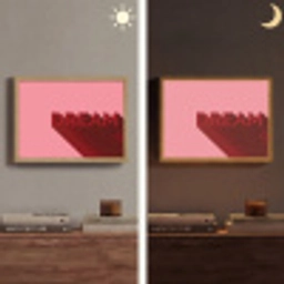 Dream - 3D - Rood - Roze Light Box met batterij (Wandlamp) middel -sfeer3