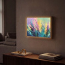 Dromerige - Langgerekte bloemen Light Box met batterij (Wandlamp) middel -sfeer1
