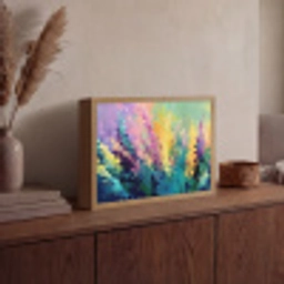 Dromerige - Langgerekte bloemen Light Box met batterij (Wandlamp) middel -sfeer2