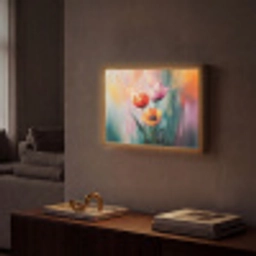 Dromerig - Bloemen - Verfijnde details Light Box met batterij (Wandlamp) middel -sfeer1