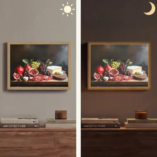 Borrelplank - Stilleven - Vintage Light Box met batterij (Wandlamp) middel -sfeer3