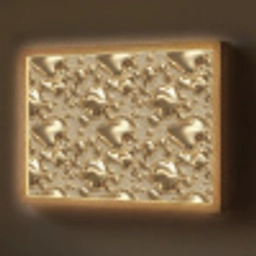 Druppels - Organisch - Goud Light Box met batterij (Wandlamp) middel 907 -z3d_website