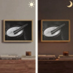 Trommel - Close-up - Drumstokken - Zwart Light Box met batterij (Wandlamp) middel -sfeer3