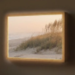 Duinlandschap - Zonsondergang - Strand Light Box met batterij (Wandlamp) middel -z3d_website