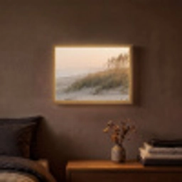 Duinlandschap - Zonsondergang - Strand Light Box met batterij (Wandlamp) middel -sfeer4