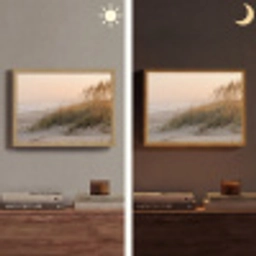 Duinlandschap - Zonsondergang - Strand Light Box met batterij (Wandlamp) middel -sfeer3