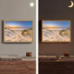 Duin - Zonsondergang - Horizon - Strand - Gras Light Box met batterij (Wandlamp) middel -sfeer3