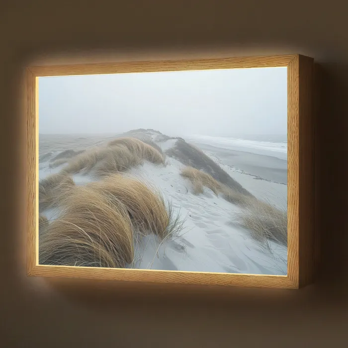 Duinen - Strand - Planten - Natuur Light Box met batterij (Wandlamp) middel -z3d_website