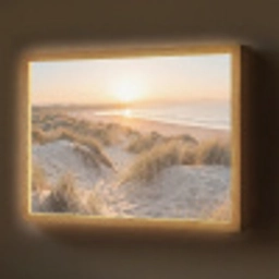 Duinen - Strand - Zee Light Box met batterij (Wandlamp) middel -z3d_website