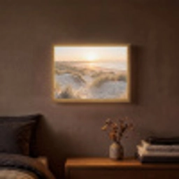 Duinen - Strand - Zee Light Box met batterij (Wandlamp) middel -sfeer4