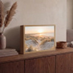 Duinen - Strand - Zee Light Box met batterij (Wandlamp) middel -sfeer2