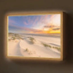 Duinen - Strand - Zonsondergang - Natuur - Zomer Light Box met batterij (Wandlamp) middel -z3d_website