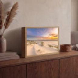 Duinen - Strand - Zonsondergang - Natuur - Zomer Light Box met batterij (Wandlamp) middel -sfeer2