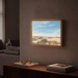 Duinen - Zomer - Landschap - Zee - Strand Light Box met batterij (Wandlamp) middel -sfeer1