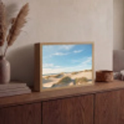 Duinen - Zomer - Landschap - Zee - Strand Light Box met batterij (Wandlamp) middel -sfeer2