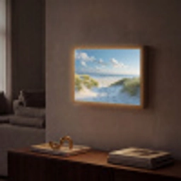 Duinen - Zomer - Zon - Landschap - Zee Light Box met batterij (Wandlamp) middel -sfeer1