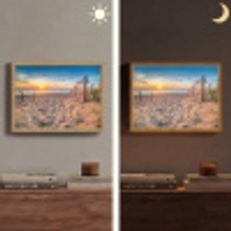 Duinen - Zonsondergang - Strand - Zee - Horizon Light Box met batterij (Wandlamp) middel -sfeer3
