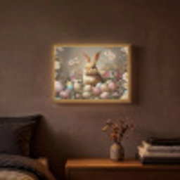Paashaas - Lente - Paaseieren Light Box met batterij (Wandlamp) middel -sfeer4
