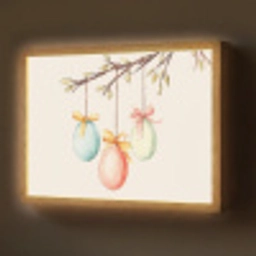 Paastak - Strikje - Eieren Light Box met batterij (Wandlamp) middel -z3d_website