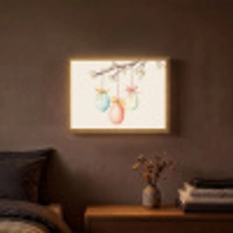 Paastak - Strikje - Eieren Light Box met batterij (Wandlamp) middel -sfeer4
