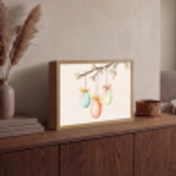 Paastak - Strikje - Eieren Light Box met batterij (Wandlamp) middel -sfeer2