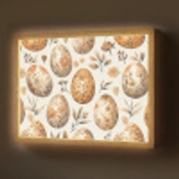 Paaseieren - Bruin - Bloemen Light Box met batterij (Wandlamp) middel -z3d_website