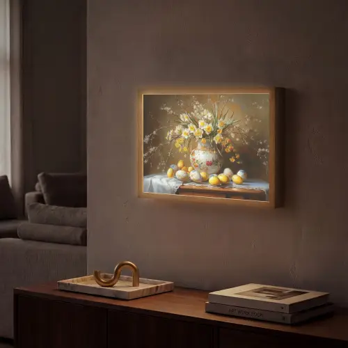 Paaseieren - Stilleven - Vaas Light Box met batterij (Wandlamp) middel -sfeer1