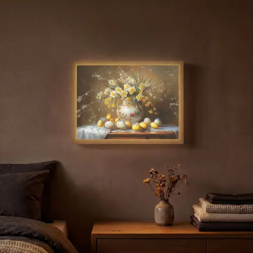 Paaseieren - Stilleven - Vaas Light Box met batterij (Wandlamp) middel -sfeer4