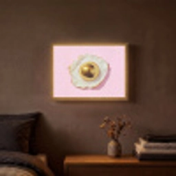 Ei - Disco - Ontbijt - Glitter Light Box met batterij (Wandlamp) middel -sfeer4