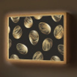 Eieren - Goud - Patroon Light Box met batterij (Wandlamp) middel -z3d_website
