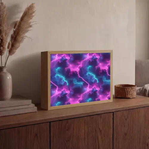Elektrisch - Neon - Lucht Light Box met batterij (Wandlamp) middel 907 -sfeer2