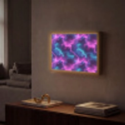 Elektrisch - Neon - Lucht Light Box met batterij (Wandlamp) middel 907 -sfeer1