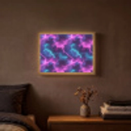 Elektrisch - Neon - Lucht Light Box met batterij (Wandlamp) middel 907 -sfeer4