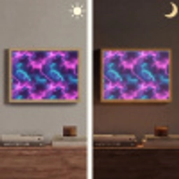 Elektrisch - Neon - Lucht Light Box met batterij (Wandlamp) middel 907 -sfeer3