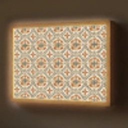 Elegant - Antiek - Kleurrijk Light Box met batterij (Wandlamp) middel 907 -z3d_website
