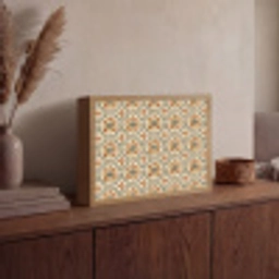 Elegant - Antiek - Kleurrijk Light Box met batterij (Wandlamp) middel 907 -sfeer2