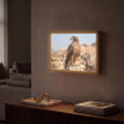 Valk - Vogel - Rots - Macht Light Box met batterij (Wandlamp) middel -sfeer1