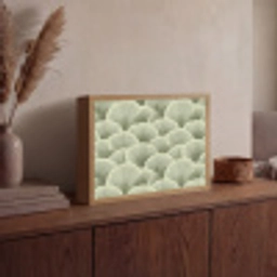 Waaier - Blad - Groen Light Box met batterij (Wandlamp) middel 907 -sfeer2