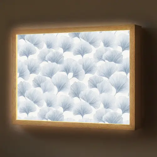 Waaier - Modern - Blauw Light Box met batterij (Wandlamp) middel 907 -z3d_website