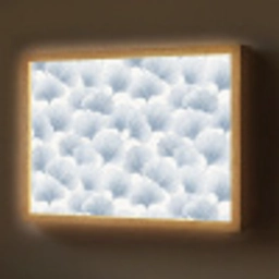 Waaier - Modern - Blauw Light Box met batterij (Wandlamp) middel 907 -z3d_website